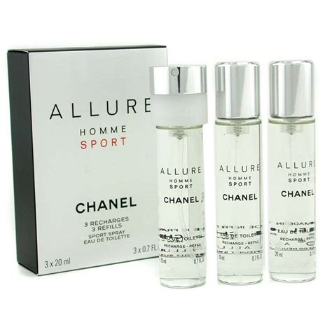 chanel allure parfum refill spray|Chanel Allure homme sport travel.